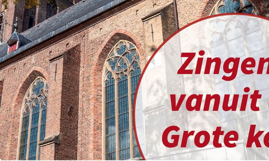 zingend vanuit de Grote kerk 1 okt 23