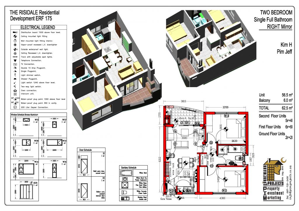 Unit Type and marketing brochure