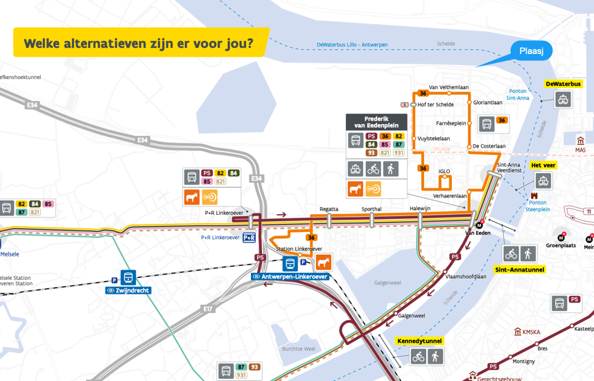 Plaasj Slim naar Antwerpen