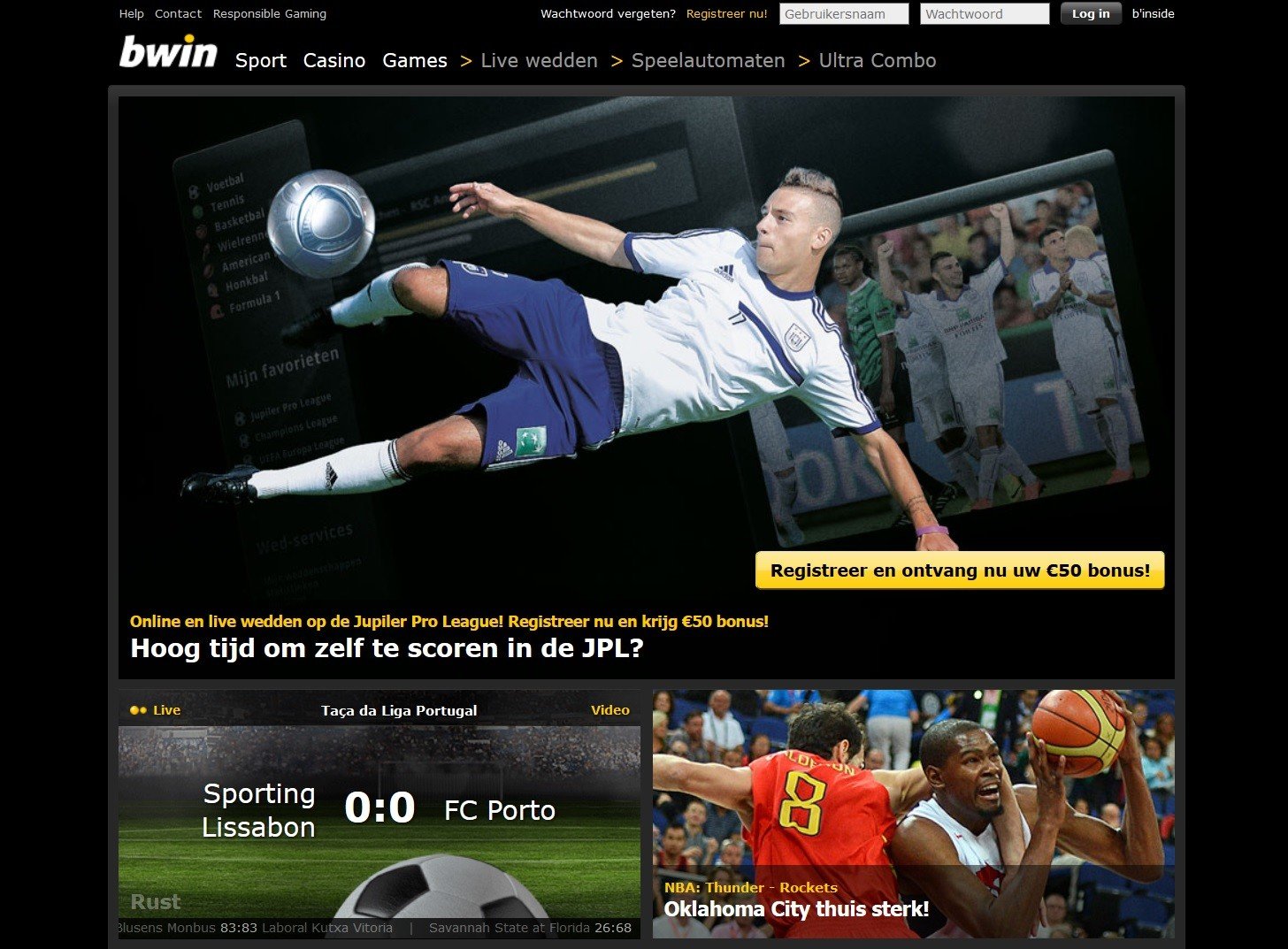 Place2bet € 5 free bets on BWIN