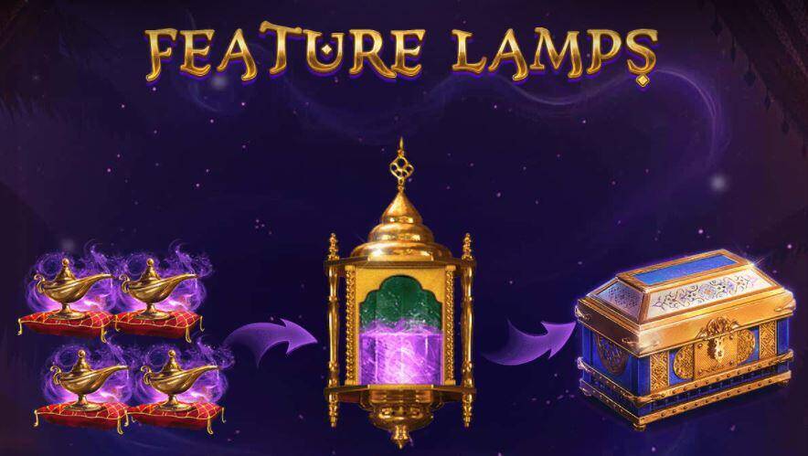 Bwin et Red Dice présentent 10,001 Nights | Gagnez x 10,001 | Win x 10.001 - 10001 Nights-features lamp