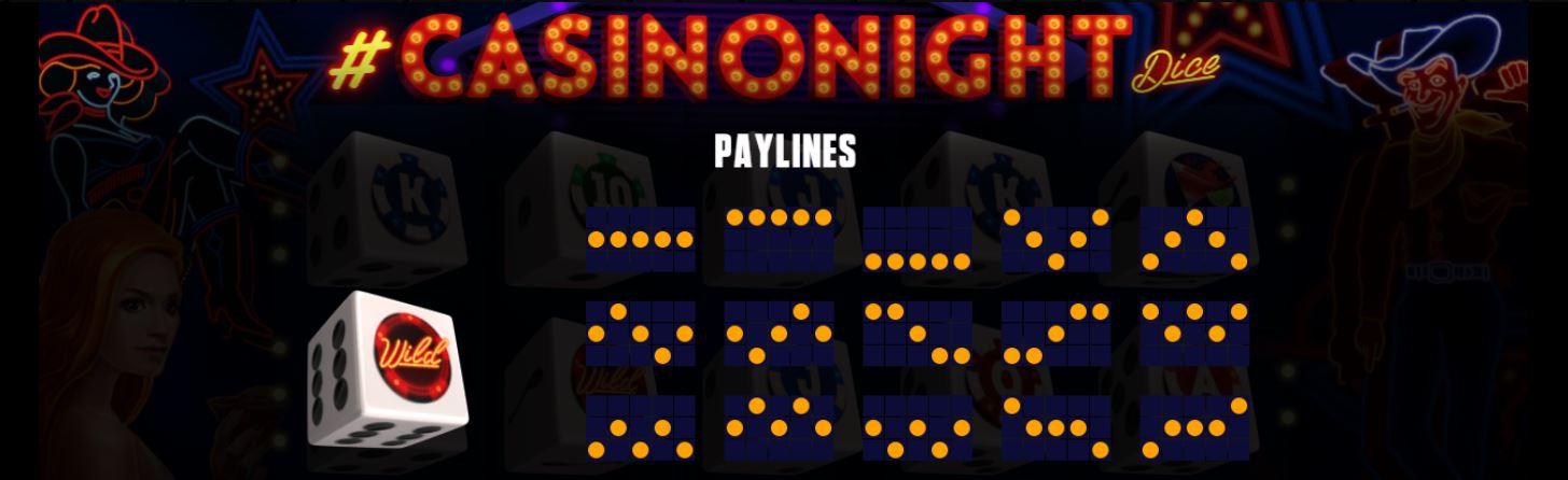 Casino Night Dice - Paylines