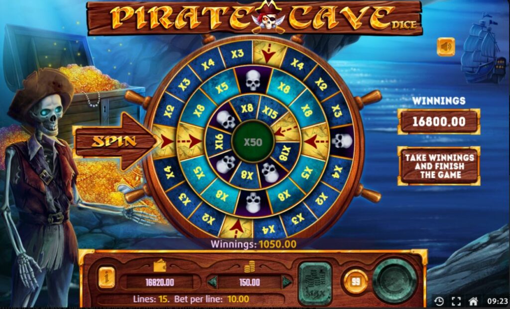 Mancala Gaming casino games | Pirate Cave Dice | Wheel of Fortune