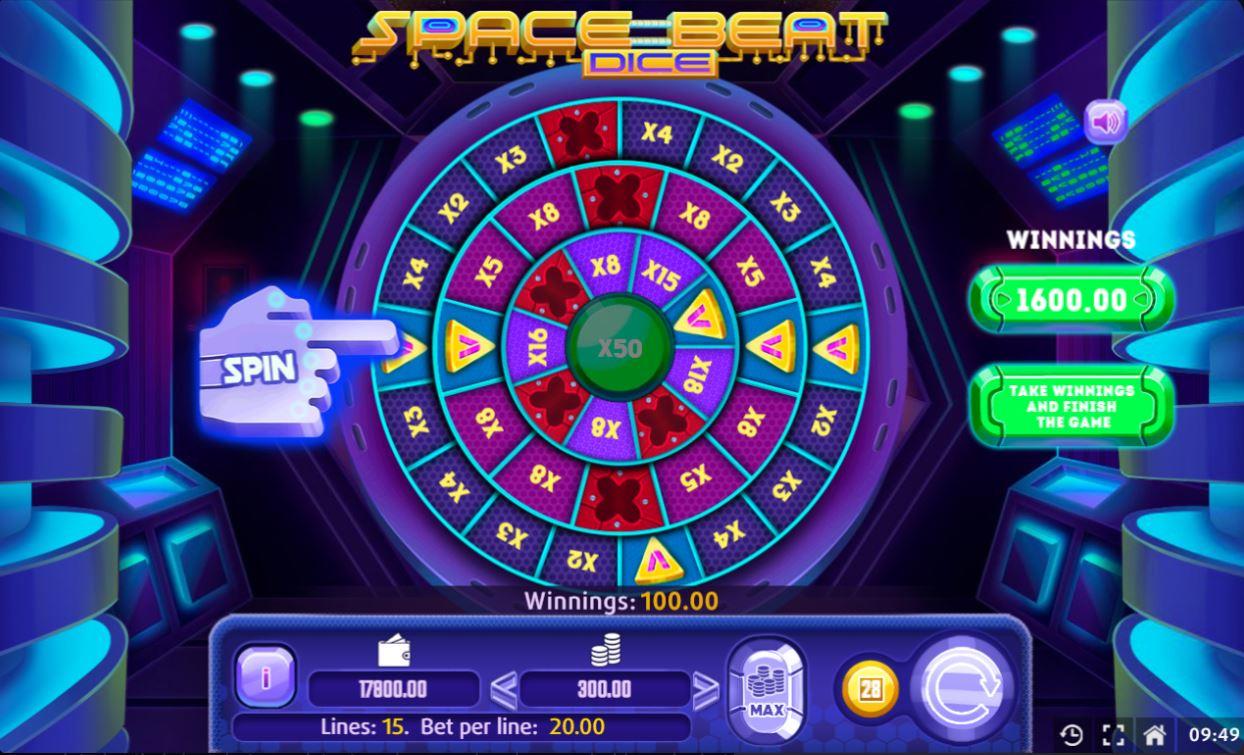 Space Beat Dice Wheel of Fortune