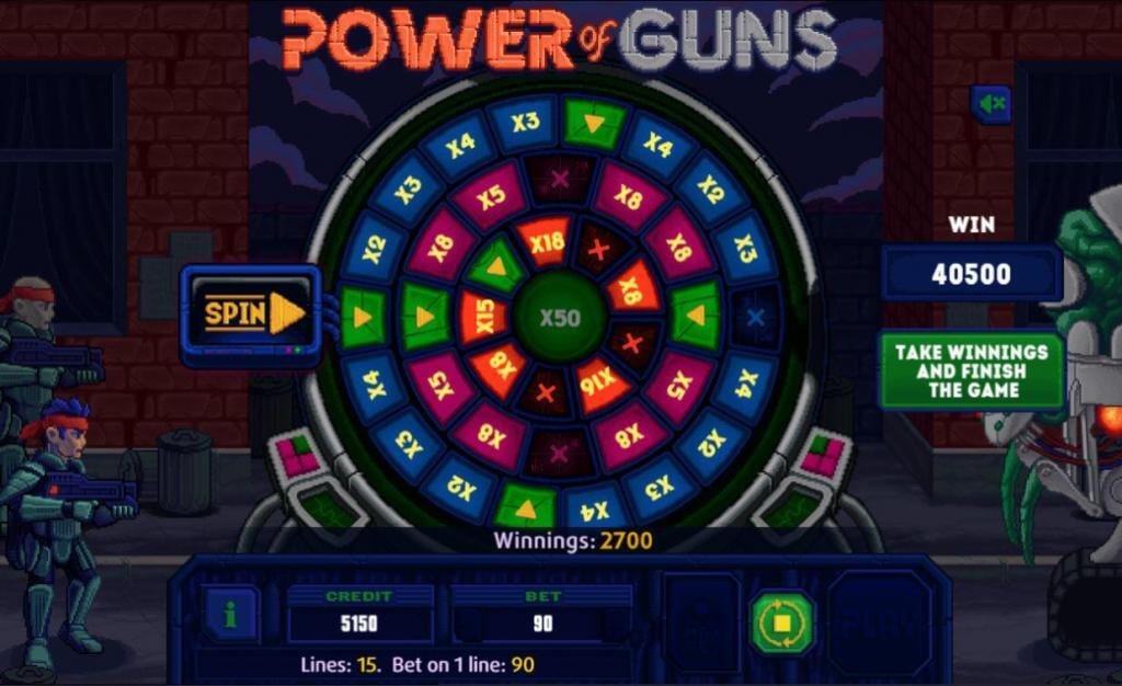 Power of Guns Dice - Roue de la Fortune