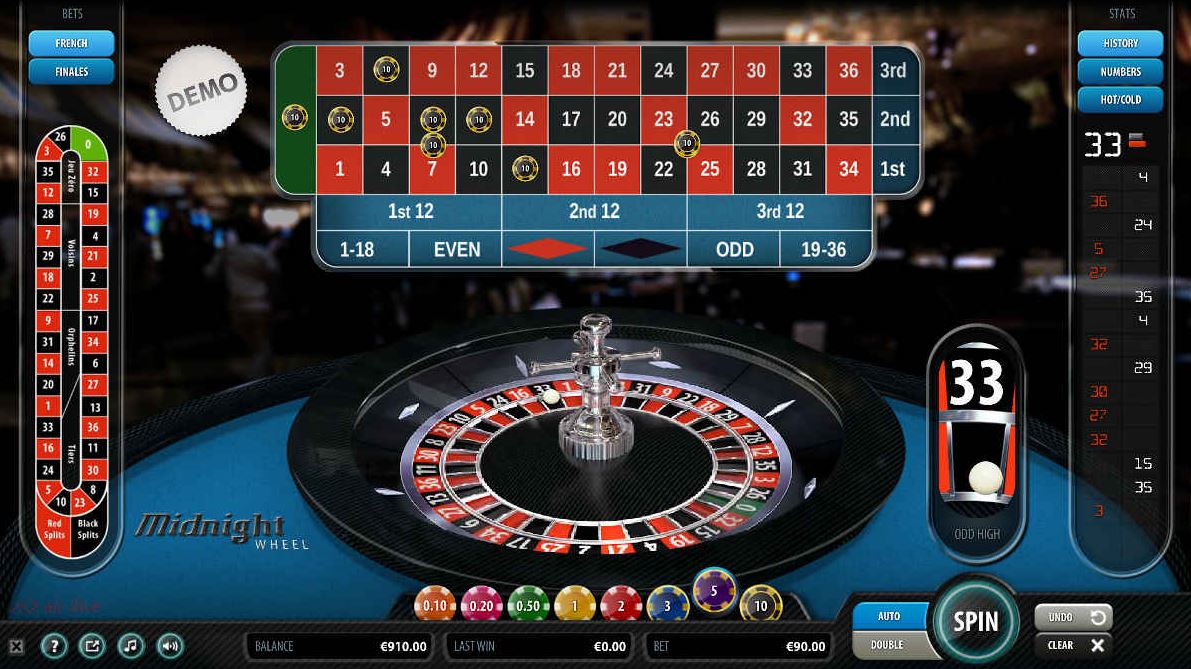 Air Dice casino games | Free Midnight Wheel demo | Special bets