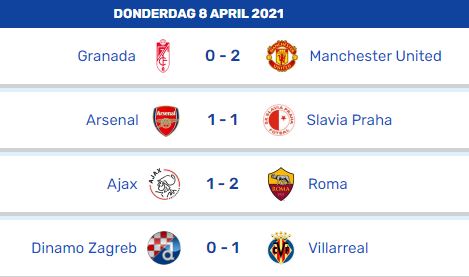 8 april - uefa Europa League