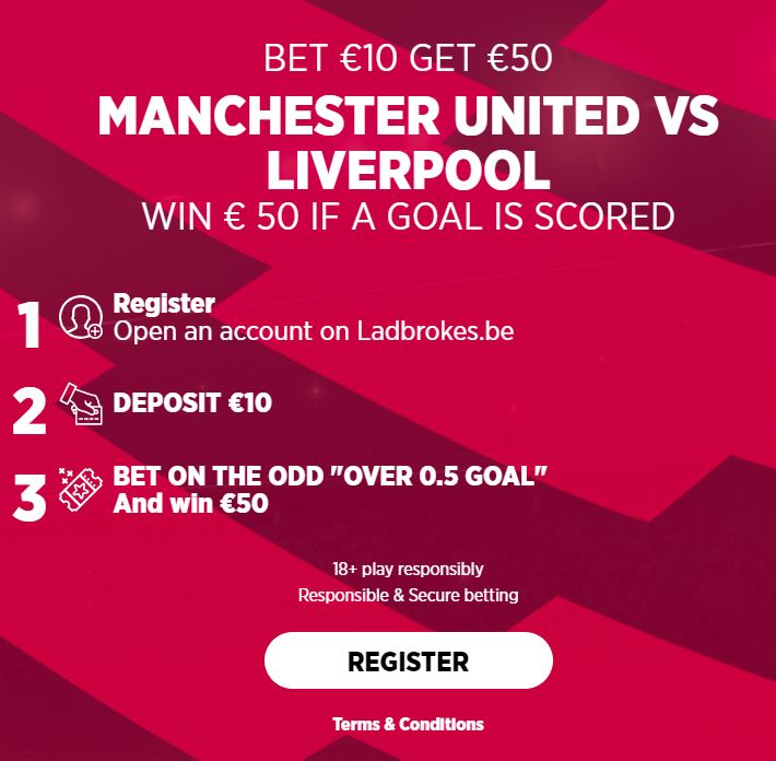 Manchester United vs Liverpool | Win € 50 if someone scores!