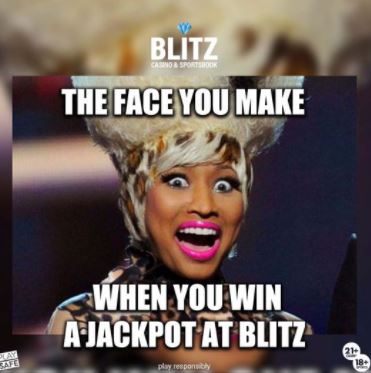 Jackpot winners of October at Blitz casino