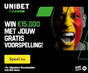 Unibet Gratis Predictor en BetBuilder-boost