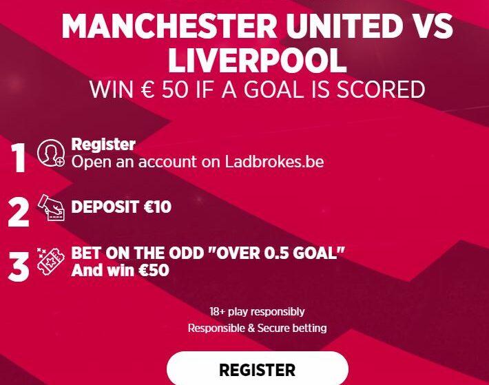 Manchester United vs Liverpool | Win € 50 if someone scores!