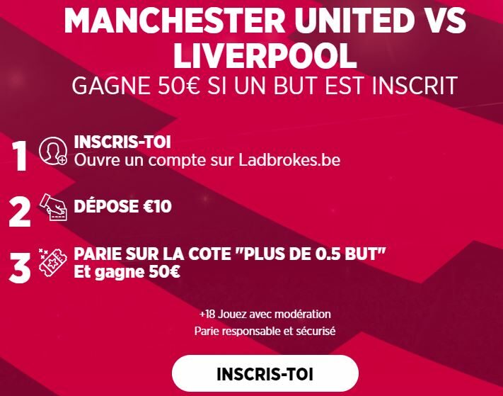 Manchester United contre Liverpool | Gagnez 50 € si quelqu’un marque!