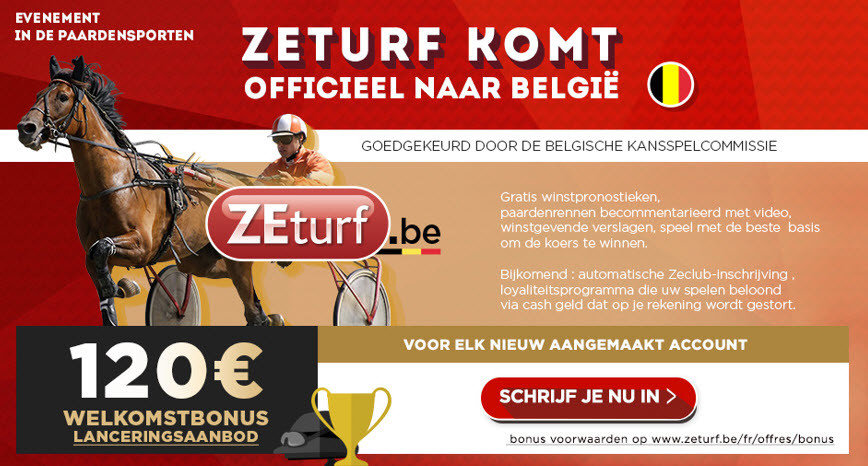 Zeturf 120 euro welcome bonus