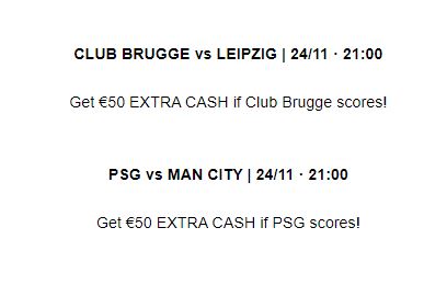 Ladbrokes Promo Brugge vs Leipzig