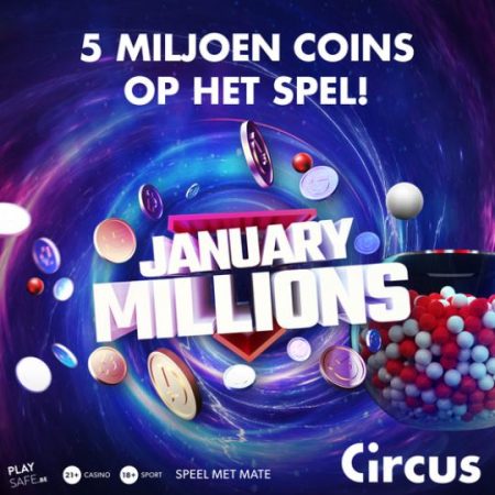 5 miljoen Circus coins op het spel bij Circus casino