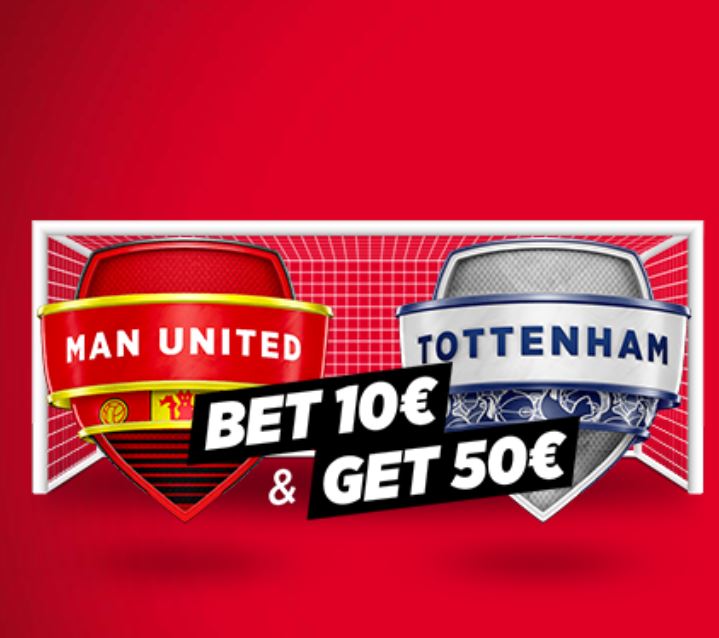 Bet & Get Ladbrokes.be
Manchester United …-… Tottenham