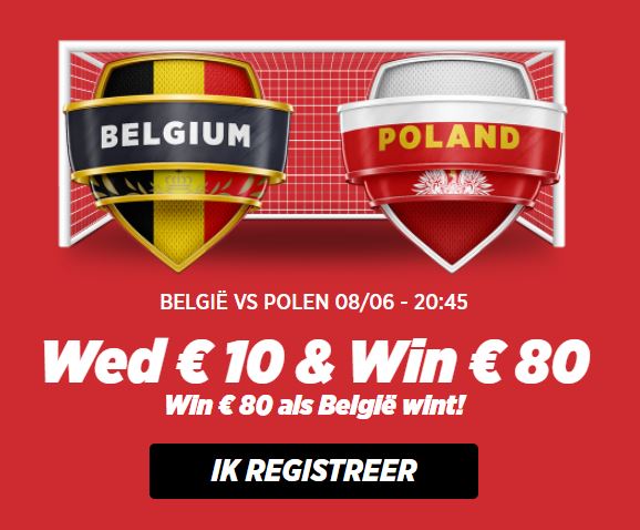 Belgie vs Polen op Ladbrokes