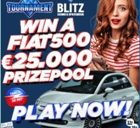 Blitz casino geeft €25.000 & een fiat 500 weg – Schrijf je hier in