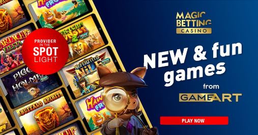 Ontek de GameArt spellen op MagicBetting Casino