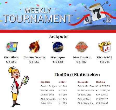 Discover your favorite game during the RedDice tournaments!