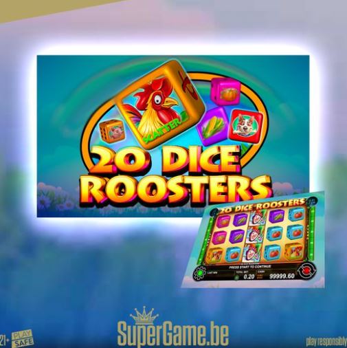 20 Dice Roosters | Jeu CT Gaming avec Jackpot !