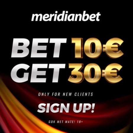 Extra money with the Bet&Get on Meridianbet