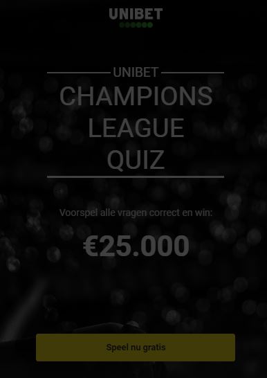 €25.000 te winnen met Champions-League quiz