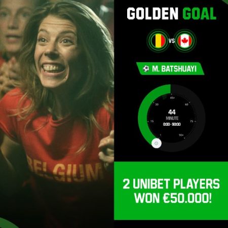 A remporté 2 x 50 000 € avec le Golden Goal sur Unibet