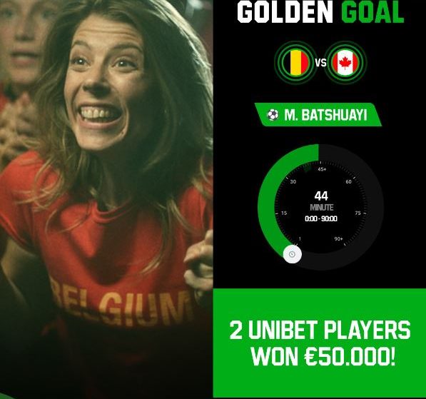 2 x €50.000 gewonnen met de Golden Goal op Unibet