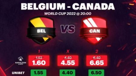 Bet on Belgium vs Canada with the best odds