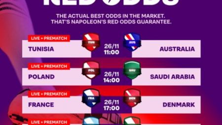 Enjoy the Daily Red Odds at Napoleon