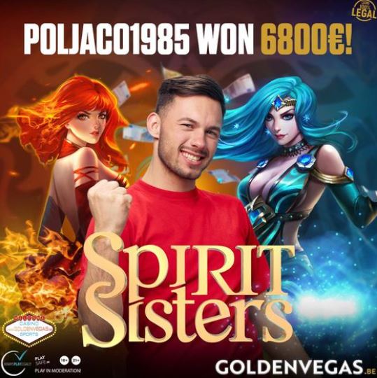 Grote winnaar van Spirit Sisters bij Golden Vegas