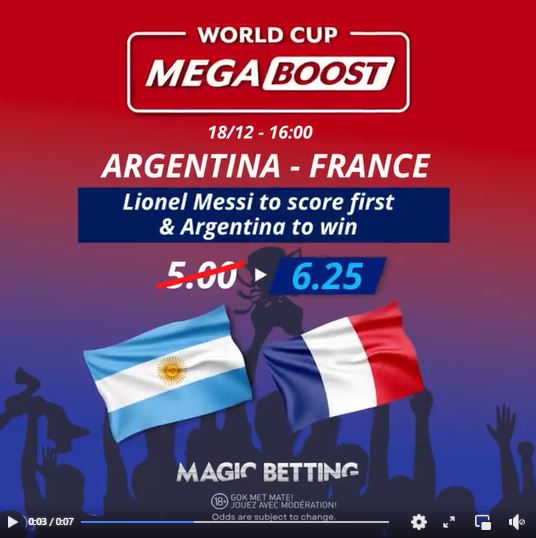 WC Mega Boost for the final of the 2022 World Cup