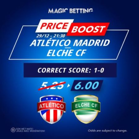 Price boost pour la Liga | Atlético Madrid vs Elche CF