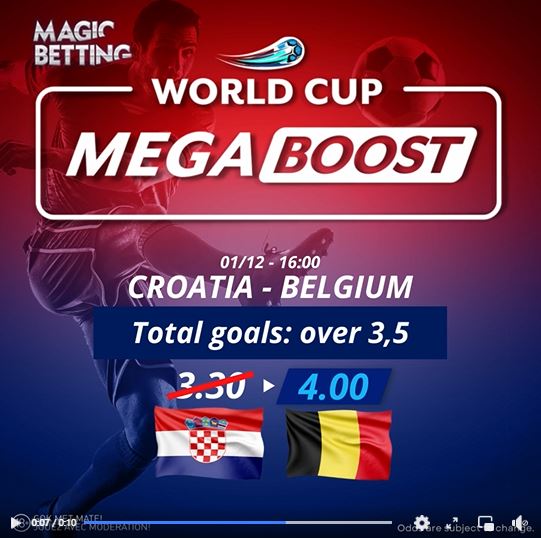 Méga Boost quotidien de la CDM | Croatie vs Belgique