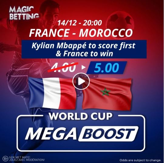 WC Mega Boost for the 2nd semifinal of the 2022 WC