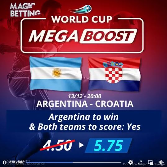 WC Mega Boost for the first semi-final of the 2022 World Cup