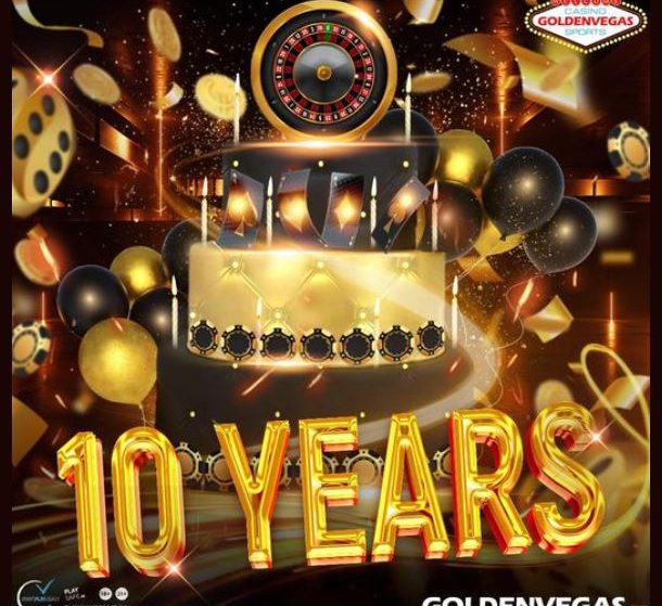 GoldenVegas bestaat 10 jaar en dit moeten we vieren
