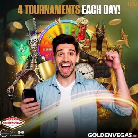 Elke dag 4 online casinotoernooien bij GoldenVegas