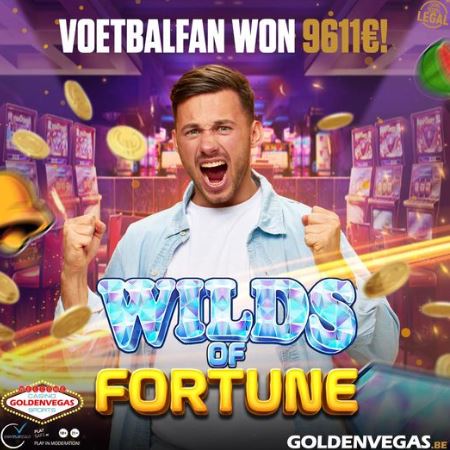 Big win van €9611 op Wilds of Fortune bij GoldenVegas
