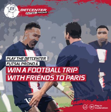 Betcenter Futsal prono | Win a football trip to Paris