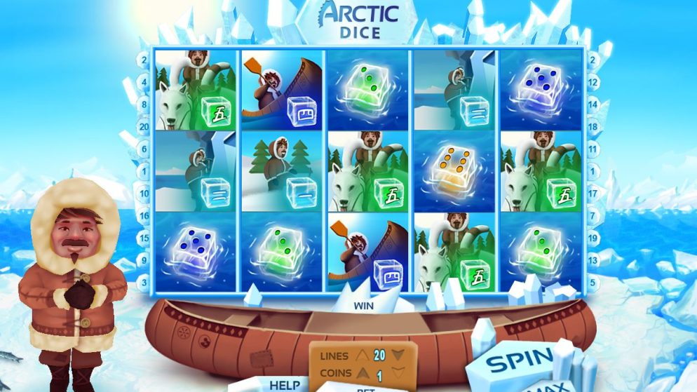 Verover het hart van de ijskoningin in Arctic Dice