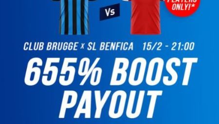 655% de boost sur le Club de Bruges contre Benfica
