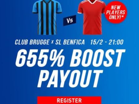 655% boost on Club Brugge against Benfica