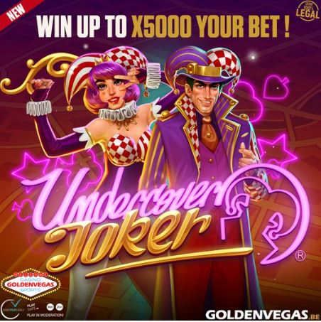 Win up to 5000 times your stake with Undercover Joker