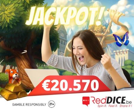 De 20 500€ jackpot staat op springen bij Reddice.be