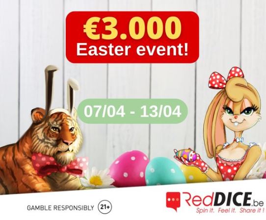 €3000 prijzenpot met de grote eierenjacht op Reddice