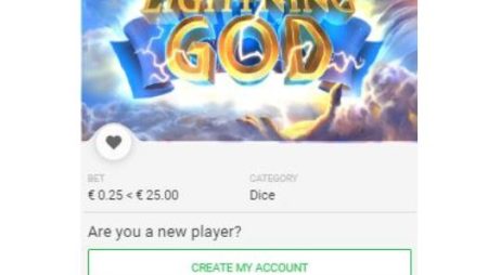 Lightning God is a video slot game by Gaming1