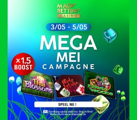 Mega Mei campagne bij Magic Betting Casino start dit weekend