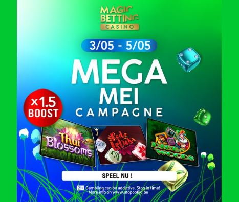 Mega Mei campagne bij Magic Betting Casino start dit weekend